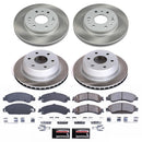 PowerStop Semi-Coated Rotor and Low-Dust Ceramic Brake Pad Kit