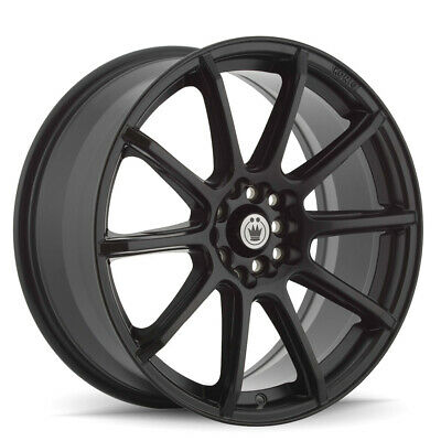 15x6.5 Konig Control Matte Black 5x100 5x114.3 5x4.5 ET40 Wheel Rim