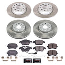 PowerStop Semi-Coated Rotor and Low-Dust Ceramic Brake Pad Kit