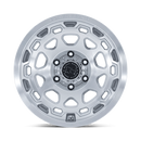 17X8.5 Black Rhino BR026 Congo Gloss Silver Machined Face 5X114.3 ET35 Wheel Rim