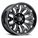 18x9 Vision 362 Armor Gloss Black Milled Spoke Wheel 5x114.3 ET12 CB83