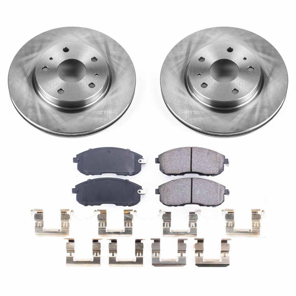PowerStop OE Stock Replacement Low-Dust Ceramic Brake Pad and Rotor Kit