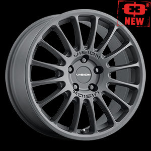 15x7 Vision 477 Monaco Satin Black 5x114.3 5x4.5 ET15 Wheel Rim