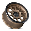 20x9 Lock Off-Road .50 CAL Matte Bronze Black Ring 5x127 5x5 ET0 Wheel Rim