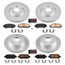 PowerStop Genuine Geomet Coated Rotor and Low-Dust Ceramic Brake Pad Kit
