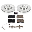 PowerStop OE Stock Replacement Low-Dust Ceramic Brake Pad and Rotor Kit
