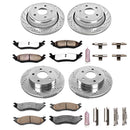 PowerStop Z36 Carbon-Fiber Ceramic Brake Pad with Drilled and Slotted Rotor Kit