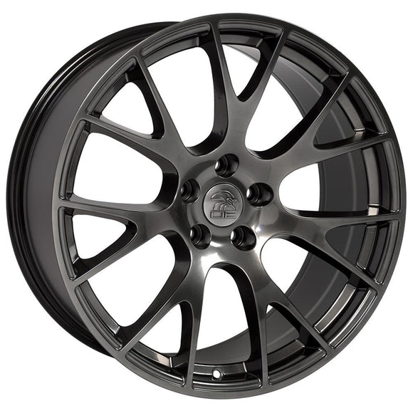 22" Replica Wheel DG69 Fits Dodge RAM Hellcat Rim 22x10 Hyper Wheel
