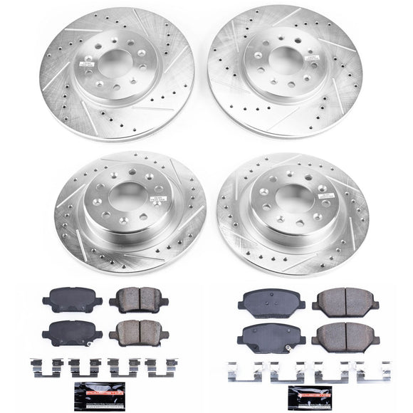 PowerStop Z23 Daily Driver Carbon-Fiber Ceramic Brake Pad and Drilled & Slotted