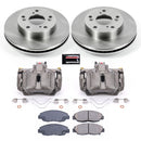 PowerStop OE Stock Replacement Low-Dust Ceramic Brake Pad, Rotor and Caliper Kit