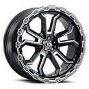17x8 Vision 405 Korupt Black Milled Spoke 5x108 5x4.25 ET30 Wheel Rim