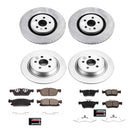 PowerStop Genuine Geomet Coated Rotor and Low-Dust Ceramic Brake Pad Kit