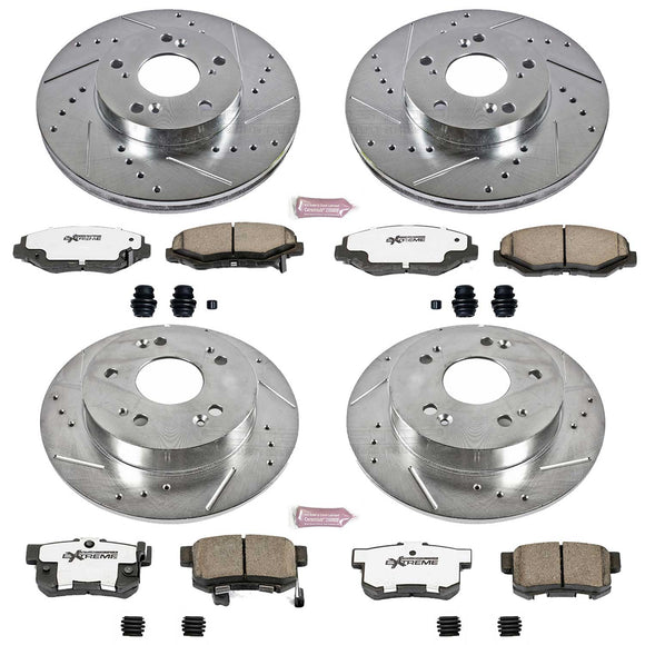 PowerStop Z26 Street Performance Ceramic Brake Pad and Drilled & Slotted Rotor K