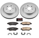 PowerStop Genuine Geomet Coated Rotor and Low-Dust Ceramic Brake Pad Kit
