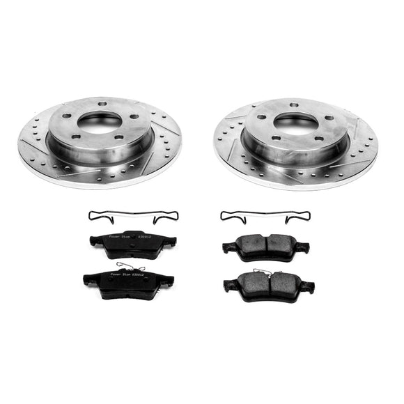 PowerStop Z23 Daily Driver Carbon-Fiber Ceramic Brake Pad and Drilled & Slotted