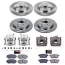 PowerStop OE Stock Replacement Low-Dust Ceramic Brake Pad, Rotor and Caliper Kit