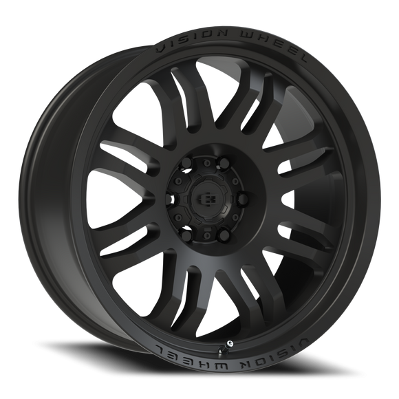 20x9.5 Vision 409 Inferno Satin Black 6x5.5 (6x139.7) ET-18 wheel/rim