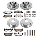 PowerStop Z36 Carbon-Fiber Ceramic Brake Pad with Drilled and Slotted Rotor Kit