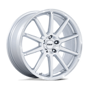 19X9.5 TSW TW004 Canard Gloss Silver W/ Machined Face 5x112 ET25 Wheel Rim
