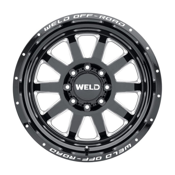18x9 WELD Off-Road Stealth Black Milled 5x139.7 5x150 ET-12 CB110.2 Wheel Rim