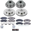 PowerStop OE Stock Replacement Low-Dust Ceramic Brake Pad and Rotor Kit