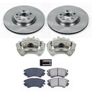 PowerStop OE Stock Replacement Low-Dust Ceramic Brake Pad, Rotor and Caliper Kit