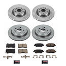 PowerStop OE Stock Replacement Low-Dust Ceramic Brake Pad and Rotor Kit