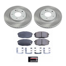 PowerStop Semi-Coated Rotor and Low-Dust Ceramic Brake Pad Kit