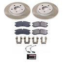 PowerStop Semi-Coated Rotor and Low-Dust Ceramic Brake Pad Kit