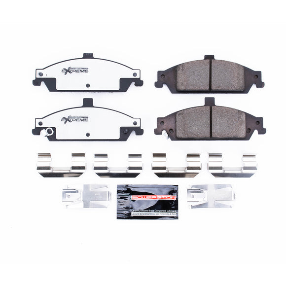 PowerStop Z26 Street Performance Carbon-Fiber Ceramic Brake Pads With Hardware