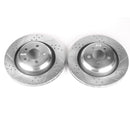 PowerStop Evolution Drilled Slotted Rotors Pair Rear For Chrysler 300