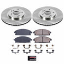 PowerStop OE Stock Replacement Low-Dust Ceramic Brake Pad and Rotor Kit