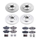 PowerStop Genuine Geomet Coated Rotor and Low-Dust Ceramic Brake Pad Kit