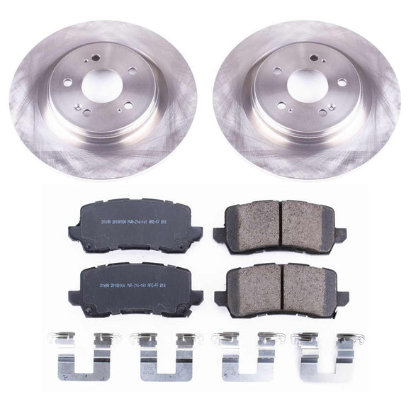 PowerStop OE Stock Replacement Low-Dust Ceramic Brake Pad and Rotor Kit