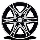 20x8.5 American Racing Mainline Black Wheel/Rim 5x114.3 20-8.5 5-114.3