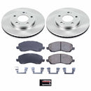 PowerStop OE Stock Replacement Low-Dust Ceramic Brake Pad and Rotor Kit