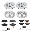 PowerStop OE Stock Replacement Low-Dust Ceramic Brake Pad and Rotor Kit