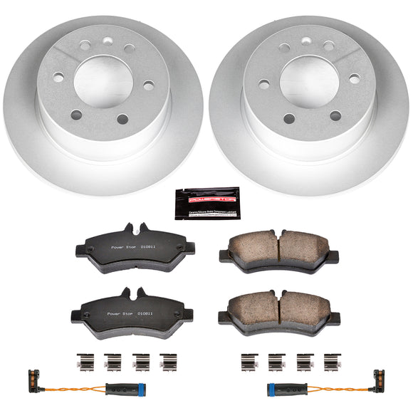 PowerStop Genuine Geomet Coated Rotor and Carbon-Fiber Ceramic Brake Pad Kit