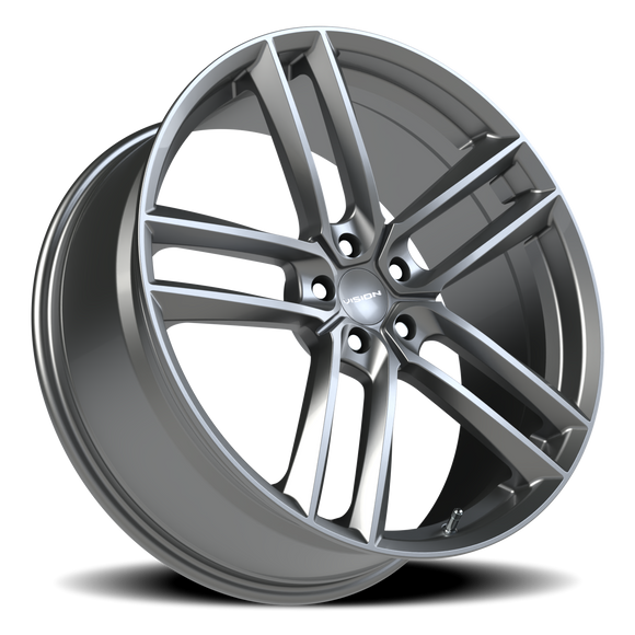 22x9 Vision 475 Clutch Gunmetal Wheel 5x120 ET35 CB72.6