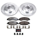 PowerStop Z36 Carbon-Fiber Ceramic Brake Pad with Drilled and Slotted Rotor Kit