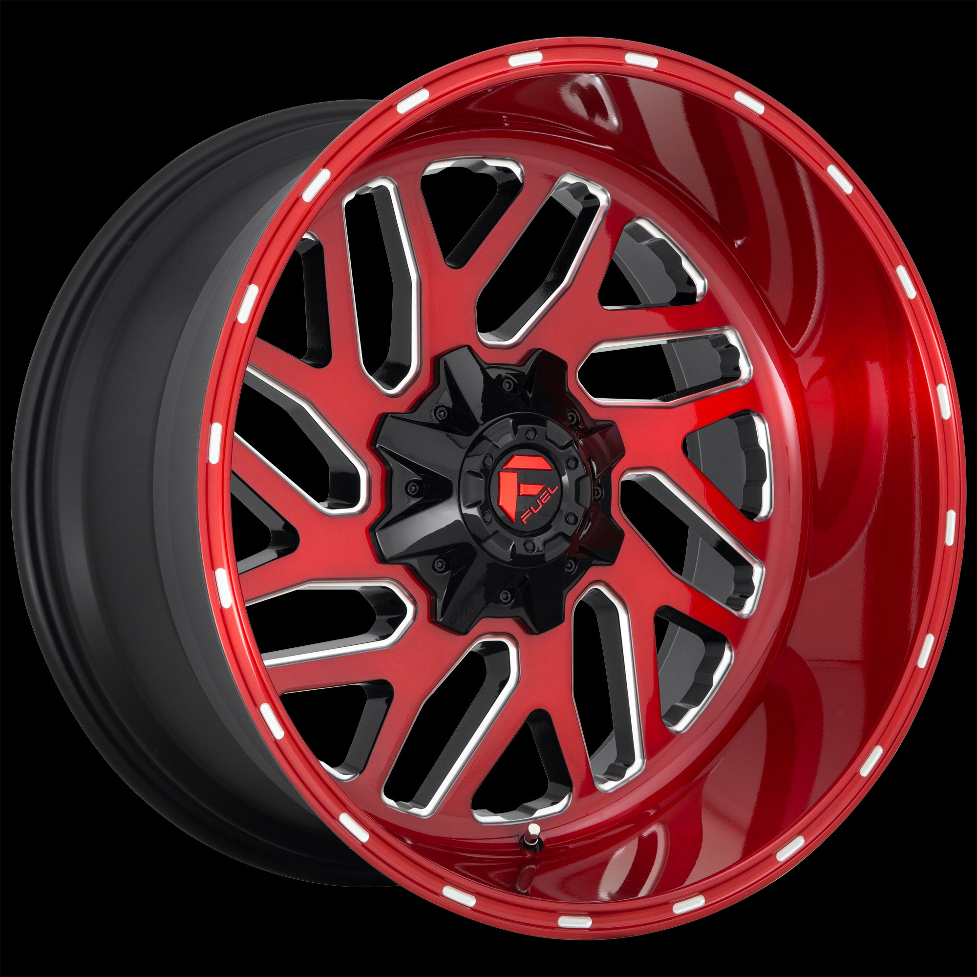 20X10 Fuel D691 Triton Candy Red Milled 8X170 ET-18 wheel/rim