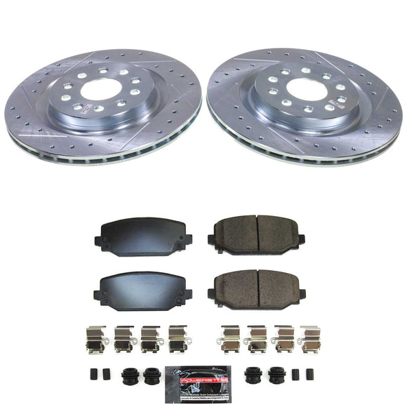 Z23 Daily Driver Carbon-Fiber Ceramic Brake Pad and Drilled & Slotted Rotor Kit