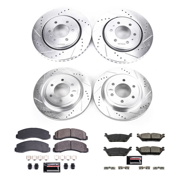 PowerStop Z23 Daily Driver Carbon-Fiber Ceramic Brake Pad and Drilled & Slotted