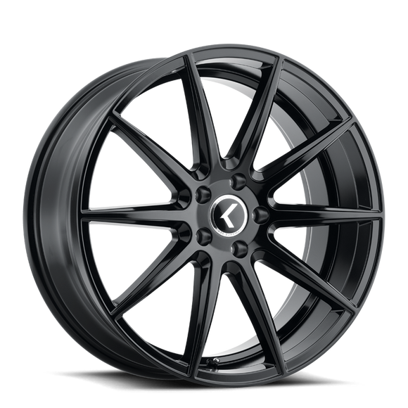 18x8 Kraze KR194 Cosmos Gloss Black 5x120 ET40 Wheel Rim