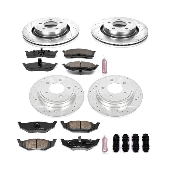 PowerStop Z23 Daily Driver Carbon-Fiber Ceramic Brake Pad and Drilled & Slotted