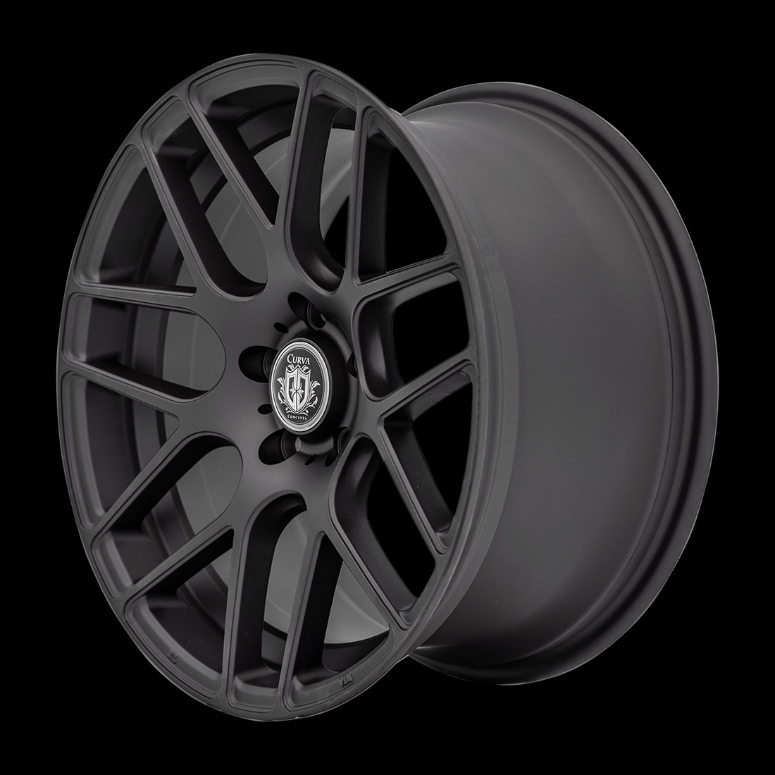 19x9.5 Curva C7 Matte Black 5x120 ET40 wheel/rim