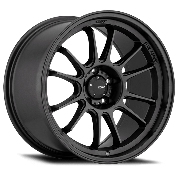 17x8 Konig Hypergram Matte Black 5x100 ET40 Wheel Rim