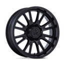 20X7 MSA OFFROAD WHEELS M51 Thunderlips Matte Black 5x114.3 ET0 Wheel Rim