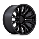 17x9 Fuel Off-Road D847 Rebar Blackout 6x139.7 ET1 CB106.1 Wheel Rim