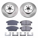 PowerStop OE Stock Replacement Low-Dust Ceramic Brake Pad and Rotor Kit